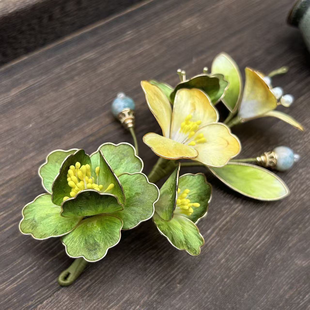 Red Flower Hair Clip